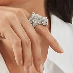 ❣️NEW♠️Kate Spade NY💍Polar Bear Arctic Friends Statement Ring, Size 7